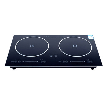 Baicheng induction cooker double-burner electric ceramic ເຕົາ double-head desktop two-burner embedded ຄົວເຮືອນ smart ພະລັງງານສູງປະຫຍັດການຄ້າ