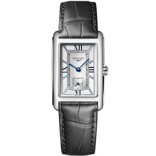 Longines浪琴官方旗舰黛绰维纳系列女士石英表女碳黑方表快拆