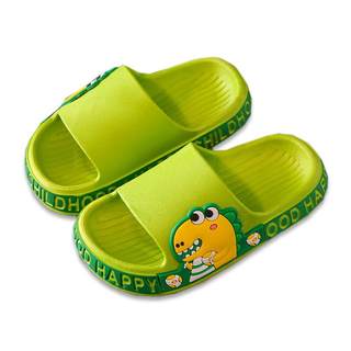 Summer children's sandals and slippers for home baby bathing non-slip one-word drags home boys and girls little children outside the beach