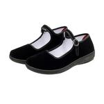 老北京布鞋高跟软底儿童民族秧歌跳舞鞋女童黑色公主考级舞蹈鞋女