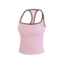 Voj Beautiful Back Yoga Vest Women's Fitness Bra Pilates Training Top with Chest Pads Shockproof Sports Bra