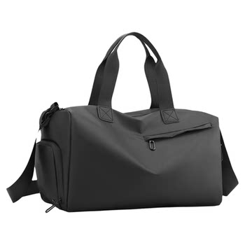 Large capacity men's portable shoulder dry and wet separation bag