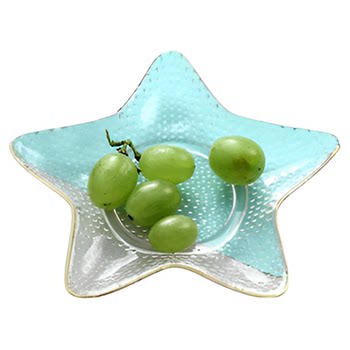 Onlycook glass fruit plate irregular and delicate