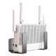 Router placement rack without punching holes for wall hanging