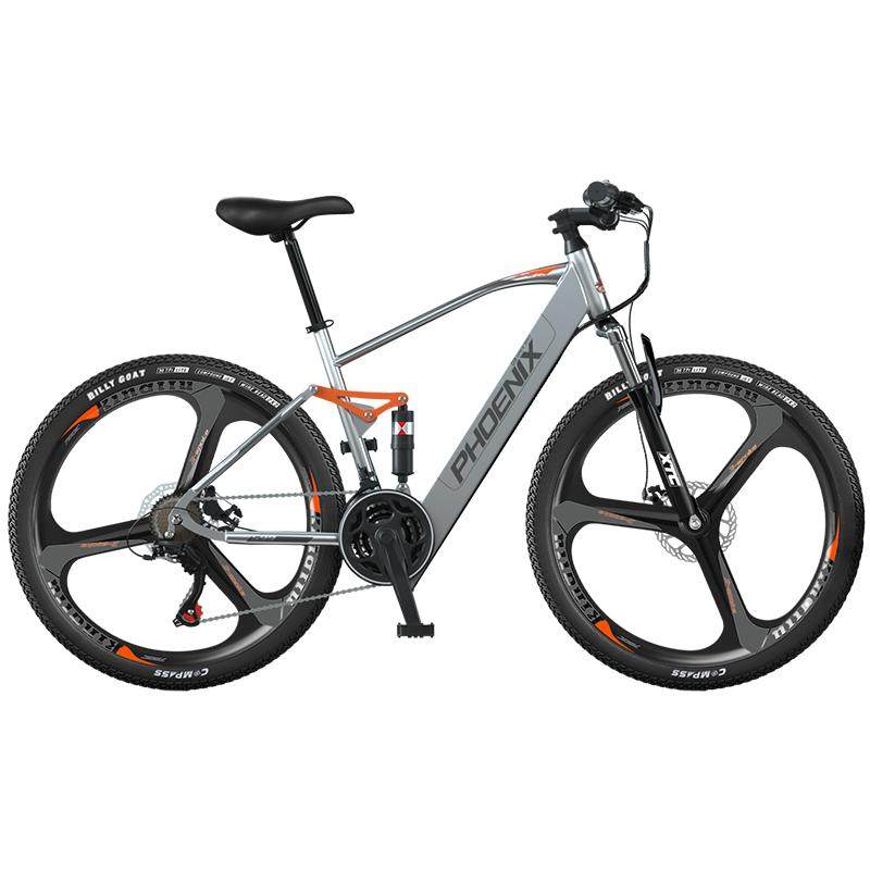 New Phoenix four-link shock absorbing electric bicycle