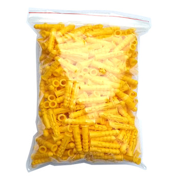Small yellow fish plastic expansion tube self-tapping screw set