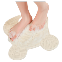 Foot washing artifact lazy foot rub bathroom silicone non-slip massage mat foot scrubbing to remove dead skin bathroom shower