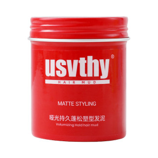 usvthy发泥女士专用哑光持久塑性自然蓬松高颅顶头发造型持久定型