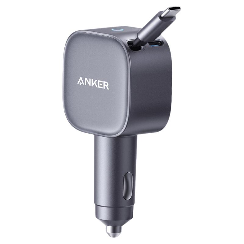 ANKER retractable cord car charger
