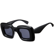 (Self-operated) cyxus glasses bubble thick frame hip-hop concave shape sunglasses mens anti-UV sunglasses women