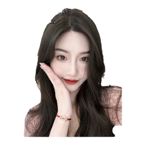 Big wave wig piece for women with long hair natural head invisible hair growth fluffy long curly hair real hair full human hair