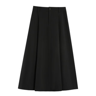 A-line high waist suit skirt women's long