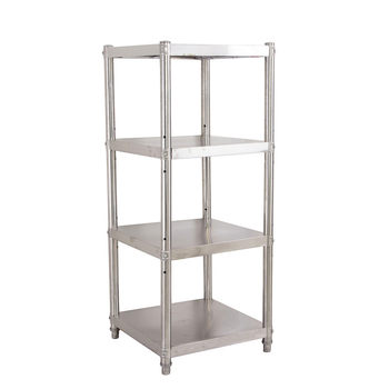 Stainless steel kitchen supplies storage rack with gap storage