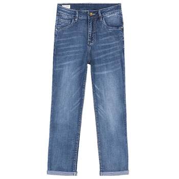 Daniu ທີ່ເປັນມິດກັບຜິວຫນັງແລະ jeans stretch ສະດວກສະບາຍສໍາລັບຜູ້ຊາຍໃນລະດູຮ້ອນ, ບາງ, ຊື່, ວ່າງ, ສະບາຍ, ຫລາກຫລາຍ, ຂະຫນາດໃຫຍ່ແລະແອວສູງ