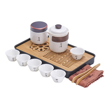 Quick cup set one pot four cup kung fu tea set