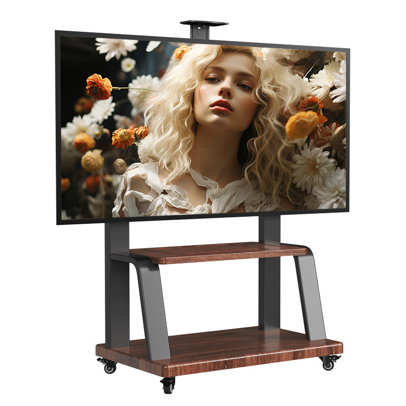 Universal TV stand all-in-one floor-standing movable wheeled cart living room TV hanger 85 100 inches