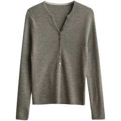 11 ຮູບແບບສະຫວັດດີການ, sweater wool ຂອງແມ່ຍິງ, sweater Henry collar ອົບອຸ່ນ, sweater ລຸ່ມ, ດູໃບໄມ້ລົ່ນແລະລະດູຫນາວເຄື່ອງນຸ່ງຫົ່ມຂອງແມ່ຍິງ