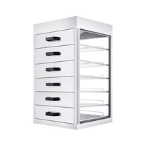 Tebin Steamed Bun Cabinet Commercial Drawer Steam Cabinet Tempered Glass Cabinet Steam Box Steam Oven Stainless Steel Steamed Bun Machine Steaming Cabinet