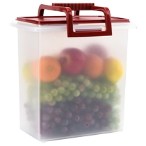 (Self-operated) Tupperware portable square bucket 10L large capacity sealed storage box sealed crisper box moisture-proof and insect-proof