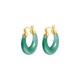 Saturday Fubing jade earrings for women S925 silver earrings high-end, sweet and fashionable 520 gift for girlfriend