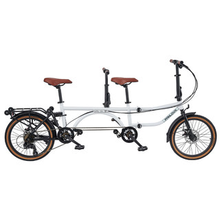 四折叠可推行变速父子母子带娃情侣两人骑观光三人双人亲子自行车