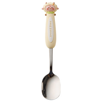 Children's cartoon spoon 316 stainless steel rice spoon soup spoon