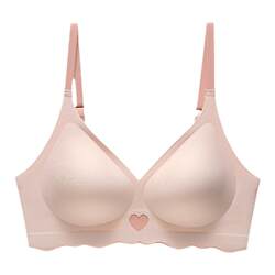 Six Rabbits Xiaoyun sense seamless underwear women's small breasts push up to look bigger soft support bra breast reduction bra set