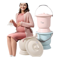 German pregnant womans spittoon urinals home bedroom with cover up night thickened high foot barrel night jug small poop large adult female