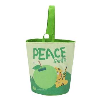 Canvas hand-held bucket bags, free gift storage bags