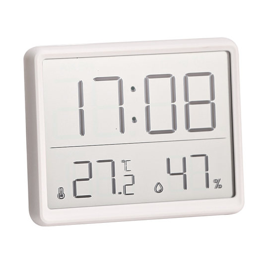 厨房时钟磁吸冰箱贴闹钟电子温湿度计卧室摆台钟2024新款智能钟表