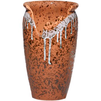 Notch shaped cliff slim and tall fleshy flowerpot ceramic