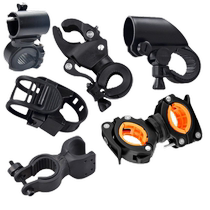Mountain bike night riding lighting bicycle light stand fixed accessories riding equipment flashlight flashlight holder clip