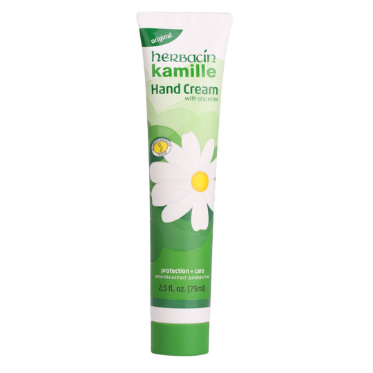 German small chamomile hand cream official flag genuine tender white and moisturized