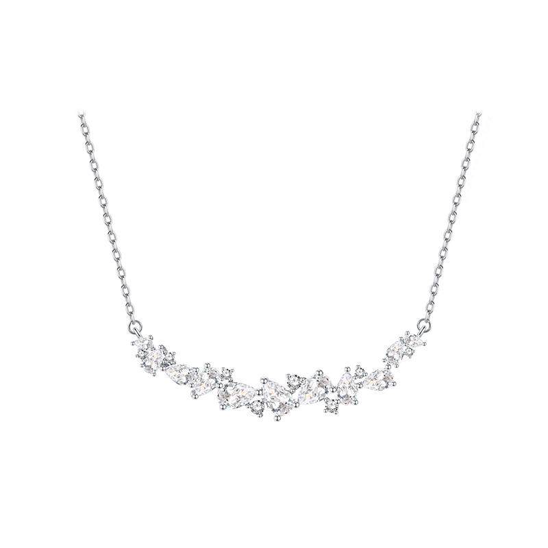 Fan Qi wisteria flower 925 silver necklace given to girlfriend on Chinese Valentine's Day
