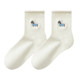 Puppy Embroidery Short Socks Curled Boneless Cotton Socks