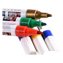 10 pieces price Jinwannian paint pen 0971 paint pen quick drying not easy to fade gold sign in pen color painting tracing pen tire pen red oily head painting shoe pen not easy to fade touch up pen