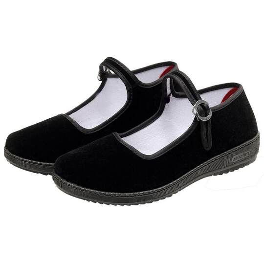 黑色软底儿童考级舞蹈演出鞋公主跳舞鞋高跟男女童布鞋