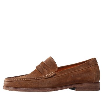 TRD summer ອັງກິດ retro round-toe slip-on slip-ons ຜູ້ຊາຍ loafers ຫນັງແທ້ penny ທ່າອ່ຽງເກີບຫນັງແບບປົກກະຕິ