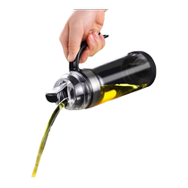 German glass oil pot automatic opening and closing leak-proof household kitchen oil bottle oil tank sesame oil soy sauce vinegar pot seasoning bottle