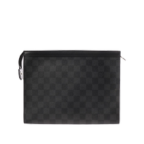 (Self-operated) Second-hand 95 new LV Louis Vuitton checkerboard POCHETTE VOYAGE mens clutch bag
