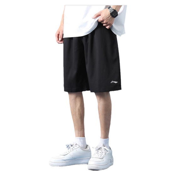 Li Ning shorts sports pants men's summer breathable pants thin beach pants fast dry boys large size fitness pants