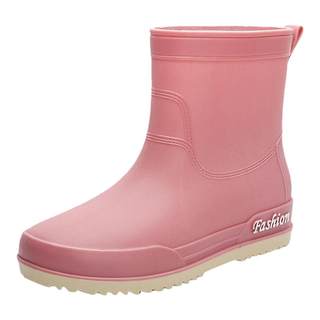Japanese fashion rain boots for women winter non-slip short rubber shoes