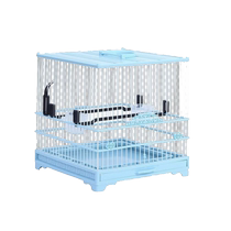 Drawer Bird Cage Square Plastic Steel Cage Ornamental Square Cage Plastic Encrypted Bird Cage Embroidered Eye Hemp Jade Bird Cage Bathing Cage