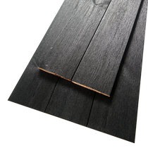 Burnt fir board burned wood black charcoal board brushed carbonized wood solid wood tree grain black sauna board exterior wall door head wood wool board