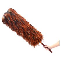 Real Chicken Feather Duster Thickened Expandable Home Clean Dusting Duster Pure Handmade High-end Car Sweep Dust Duster