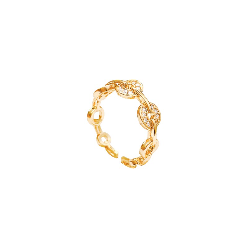 Liznk women's bronze Japanese and Korean rings niche fashion