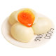 Orange Run soft-boiled eggs ready to eat after opening the bag