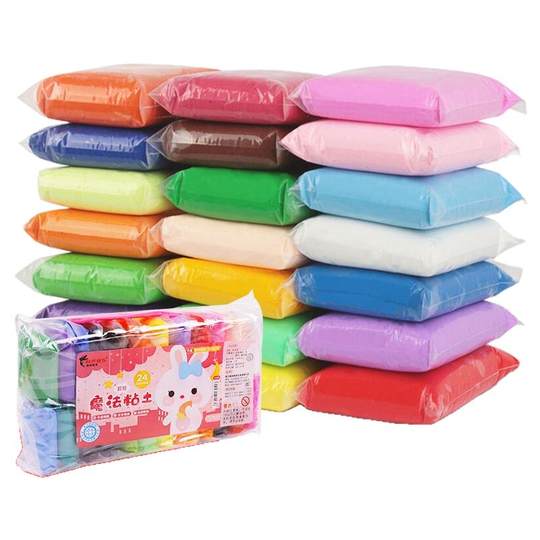 24-color handmade clay toy set crystal 12-color clay