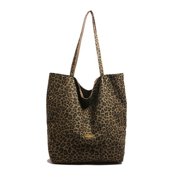 Mariya Commuter Leopard Canvas Prep Tote Bag