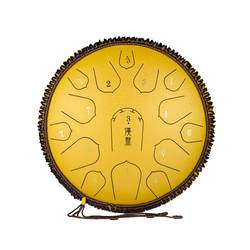 Hanpan 15-tone ethereal drum D-key steel ລີ້ນ drum ສີ hollow drum ສຽງລີ້ນ drum Sanskrit drum ມືອາຊີບ 14-inch drum stand free